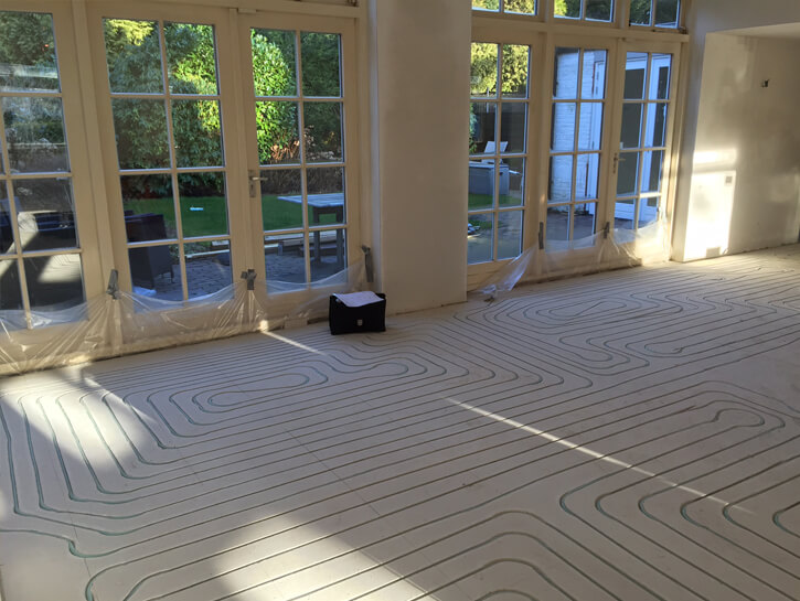 Stap 2 droogbouw vloerverwarming